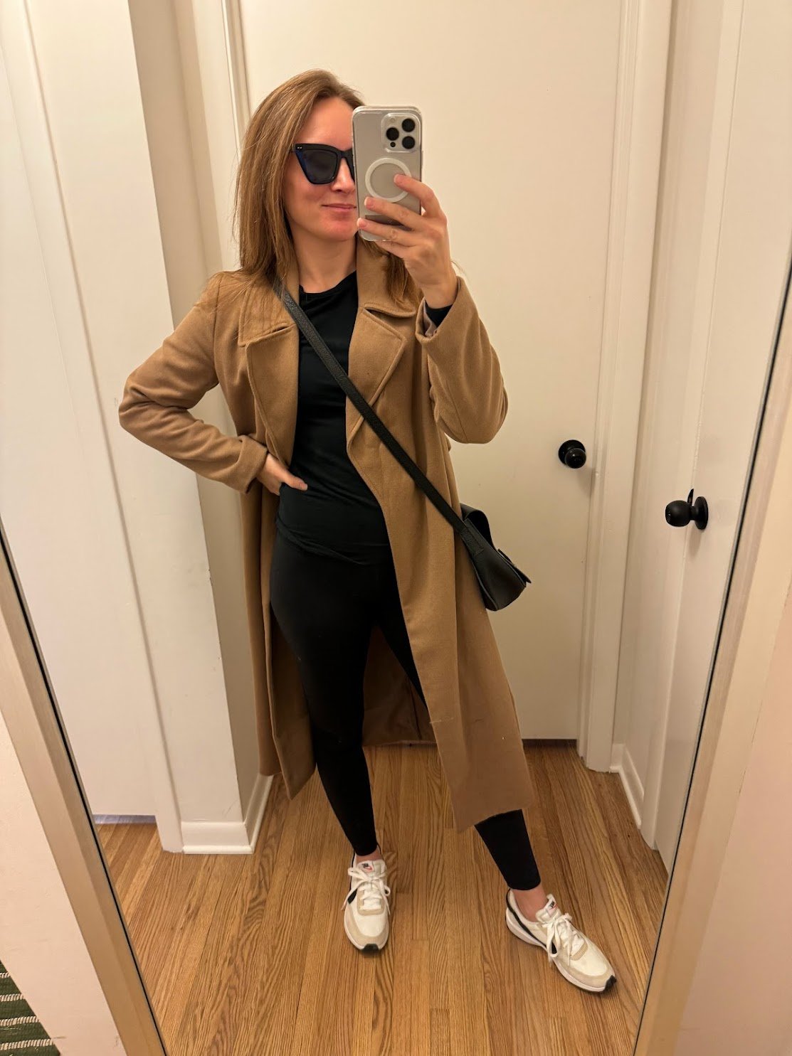 Camel Coat for Casual Athleisure Style — Brown Coat Outfits