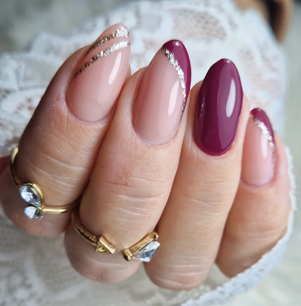 Nude Pink Berry French Tip Nails Nude Pink Berry French Tip Nails — Fall to Winter Nails