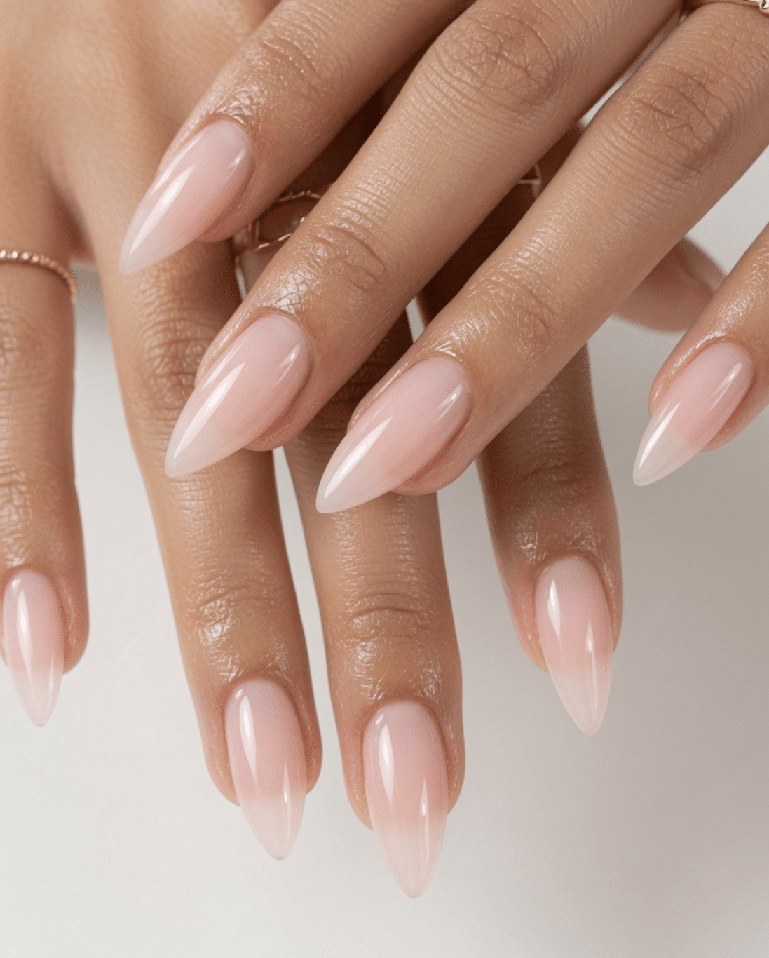 Smooth Nude to Pink Gradient Almond Nails Smooth Nude to Pink Gradient Almond Nails — Almond Nail Inspo