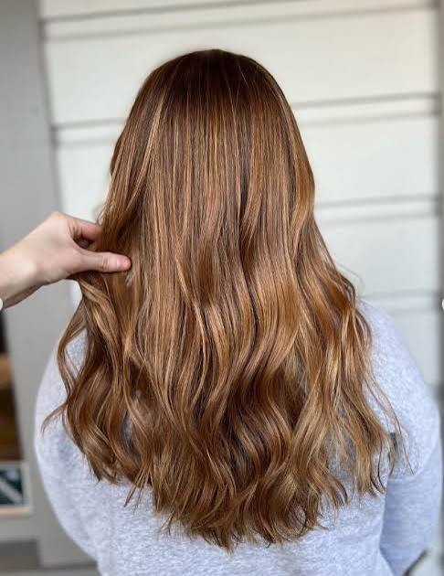 Medium Copper With Lighter Balayage Medium Copper With Lighter Balayage — Winter Copper Hair Color