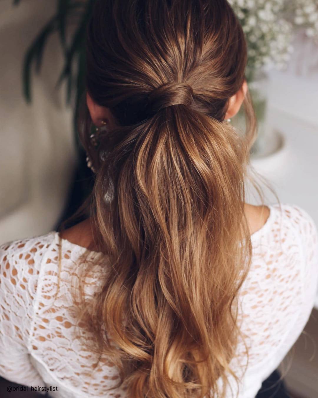 Elegant Twisted Low Ponytail Elegant Twisted Low Ponytail — Winter Ponytail Hairstyles