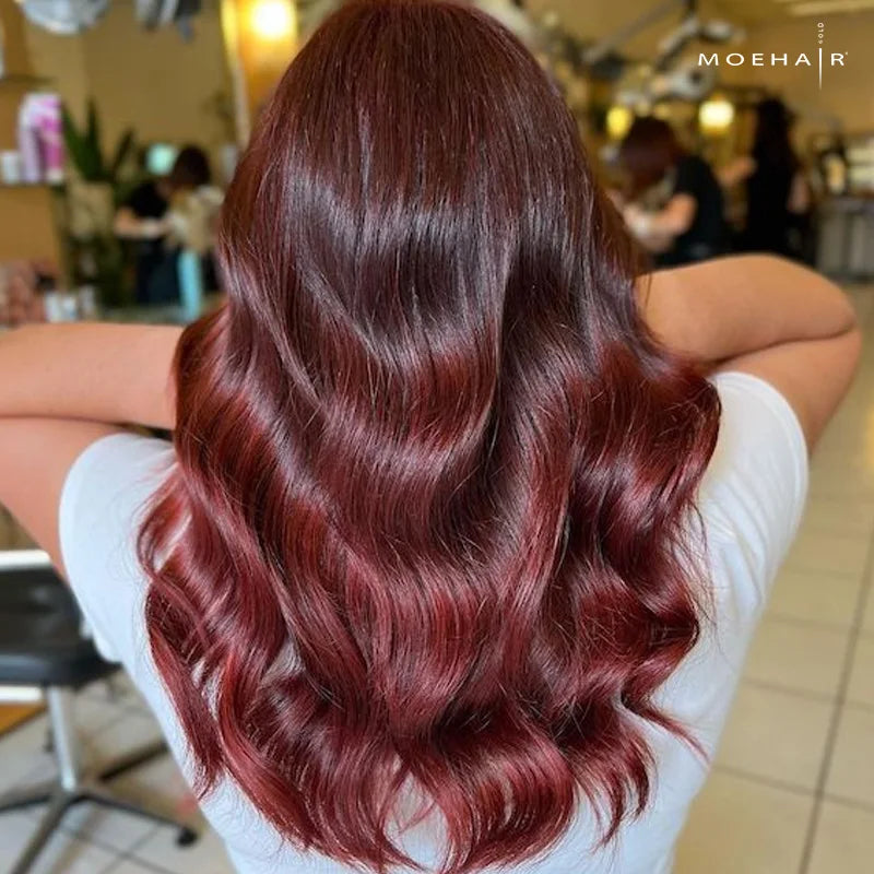 Vibrant Mahogany With Red Tones Visual Idea — Mahogany Hair Color