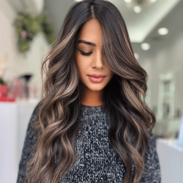 Face-Framing Pieces Visual Idea Face-Framing Pieces Visual Idea — Winter Hair Colors for Brunettes