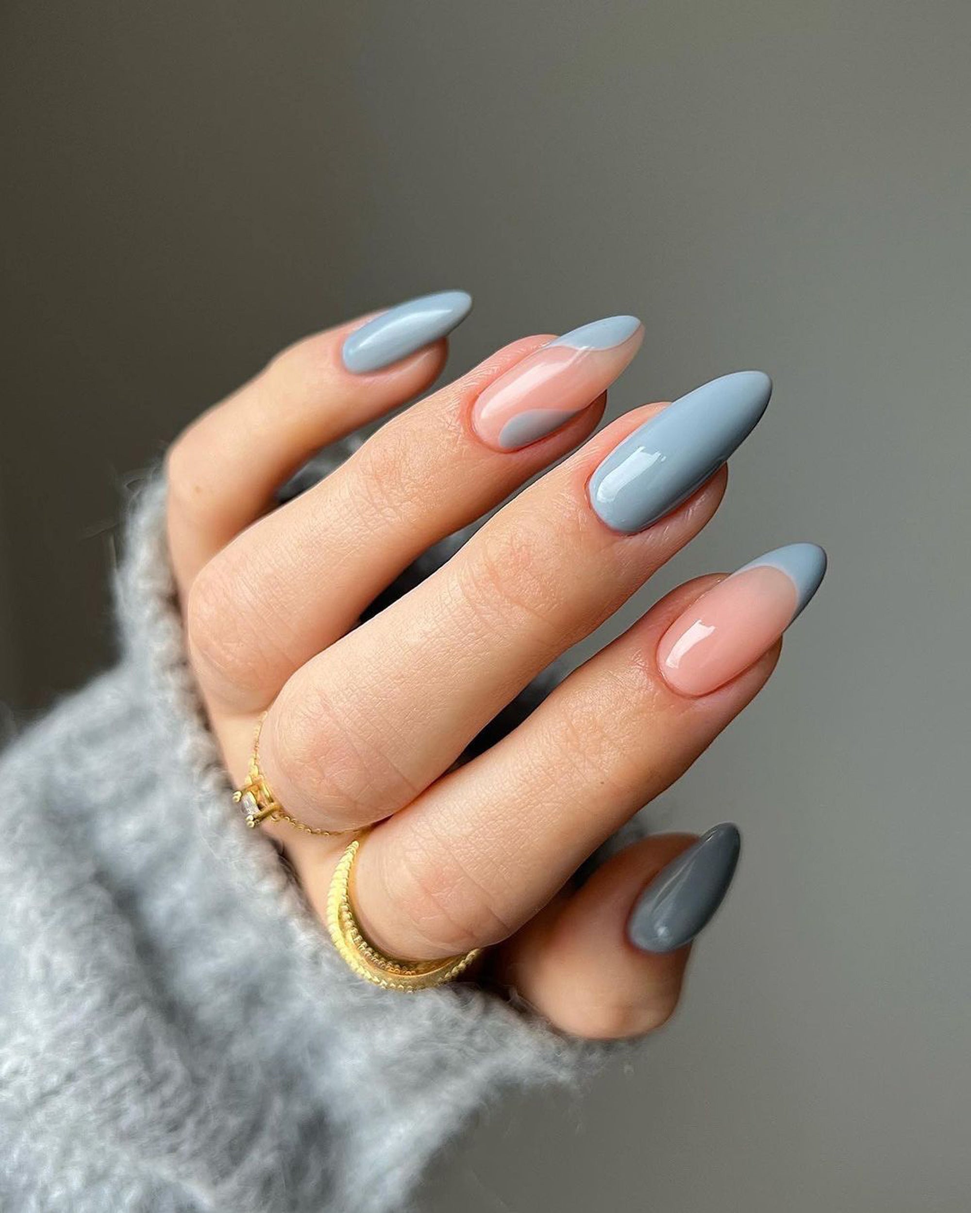 Abstract Color Blocking On The Nail Bed Visual Idea Abstract Color Blocking On The Nail Bed Visual Idea — Winter Nail Colors for Pale Skin