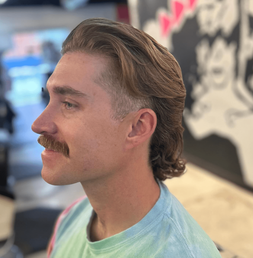 Modern Mullet With Swept Forward Bangs — Winter Hairstyles for Men