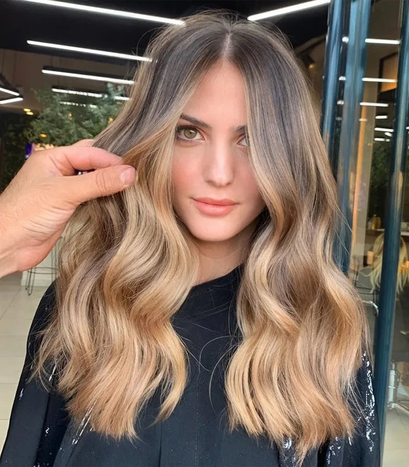 Dark Brown With Caramel Highlights — Aesthetic Winter Hairstyles