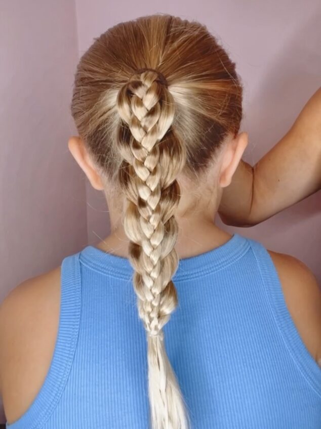 Waterfall Braid Ponytail Waterfall Braid Ponytail — Winter Hairstyles for School