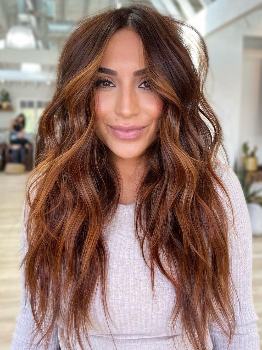 Middle Visual Idea Middle Visual Idea — Winter Hair Colors for Brunettes