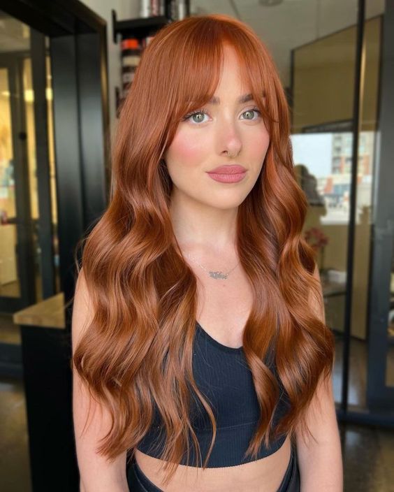 Copper Red Balayage Visual Idea — Winter Hair Colors