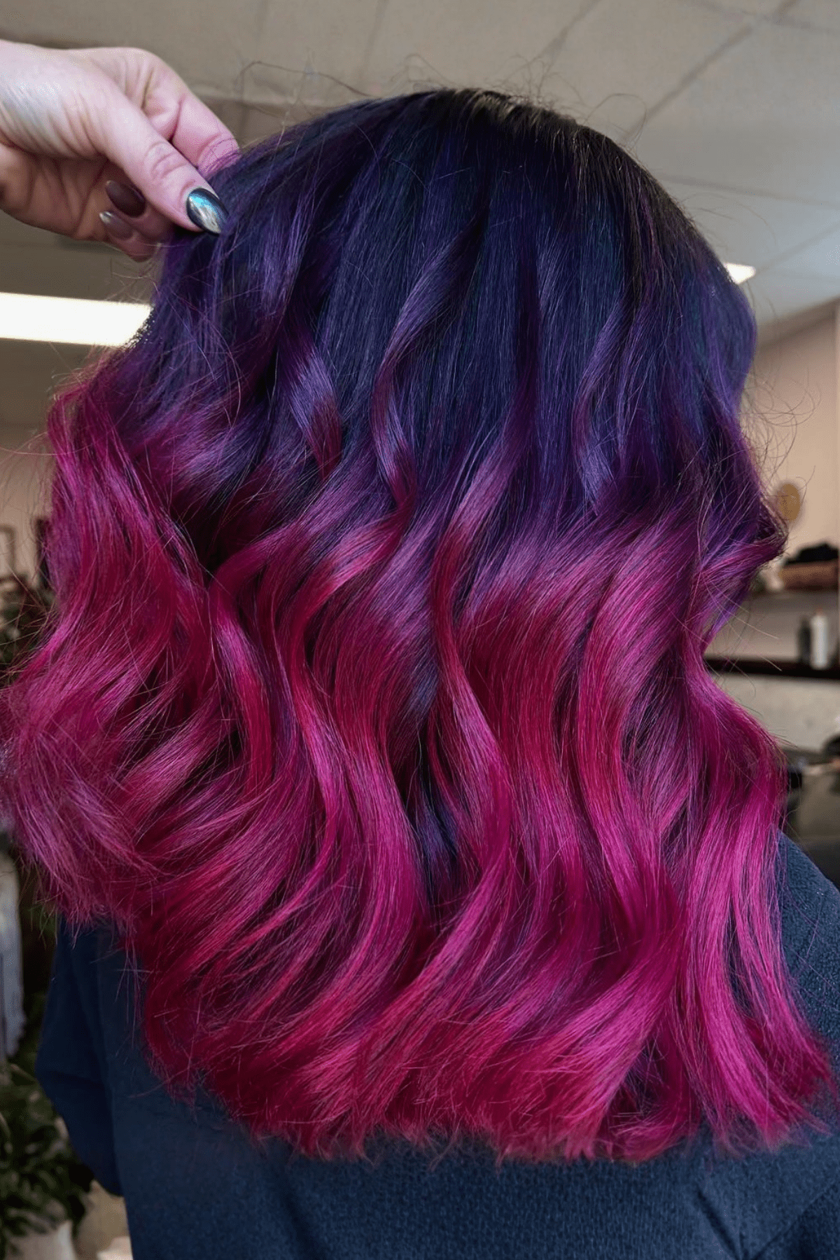Dark Plum to Magenta Ombre — Plum Hair Color