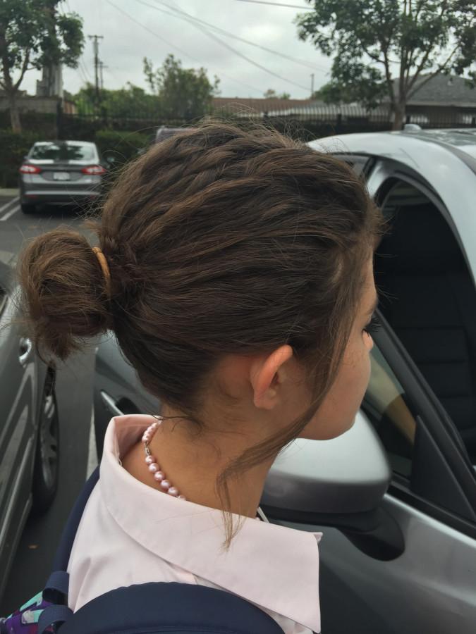 Dark Brown Twisted Low Bun — Easy Winter Hairstyles