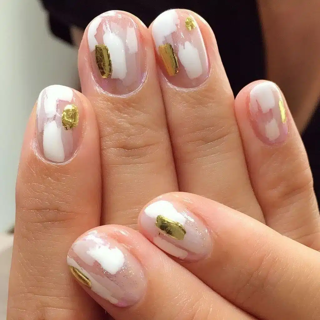 Neutral Visual Idea — Winter Nail Art