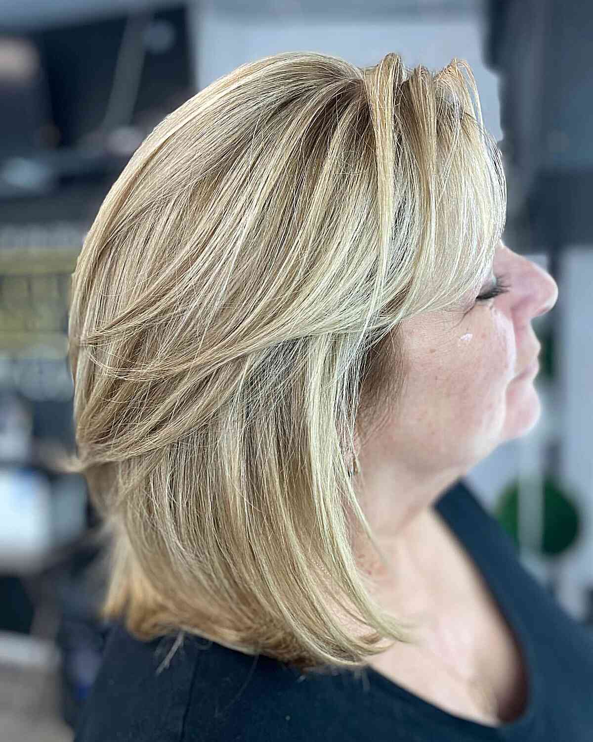 Layered Bob Visual Idea — Winter Haircuts for Plus Size Women