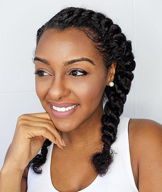 Thick Fishtail Braid — Winter Hairstyles for Black Women