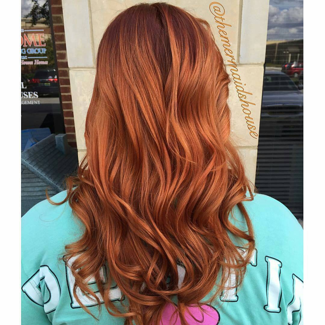 Vibrant Copper Auburn Vibrant Copper Auburn — Winter Auburn Hair Color