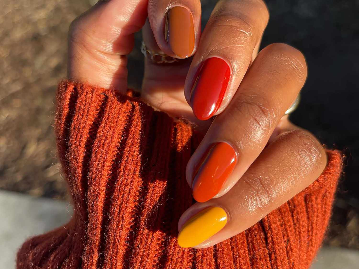 Vibrant Glossy Fall Color Nails Vibrant Glossy Fall Color Nails — Fall to Winter Nails