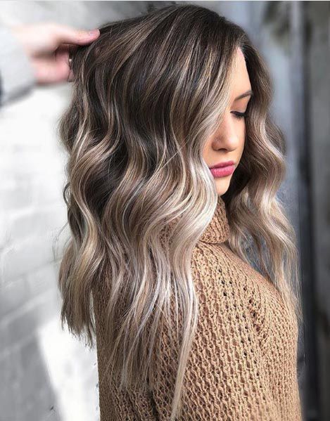 Side-Swept Bangs Visual Idea — Winter Hair Colors
