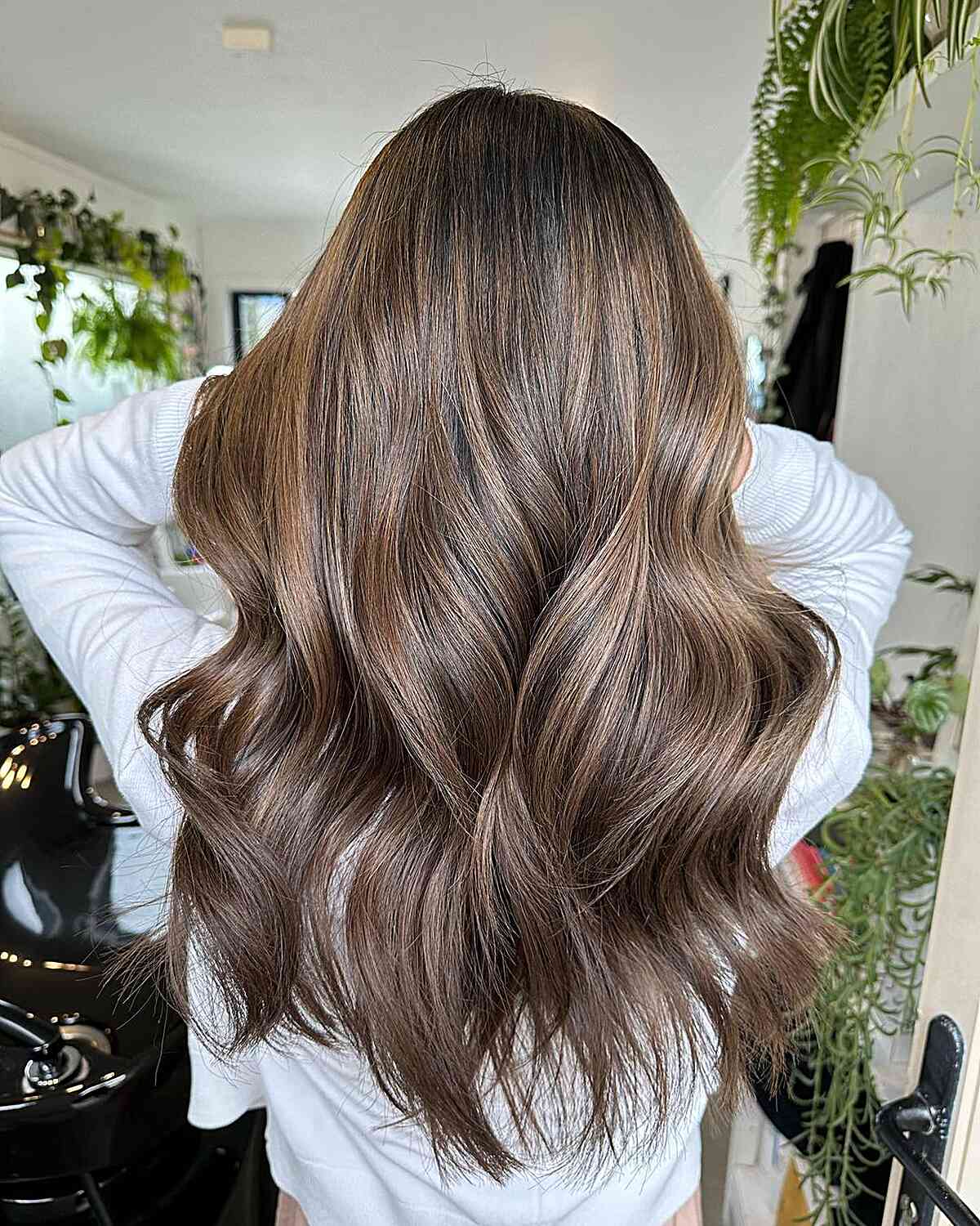 Mushroom Brown With Balayage Dimension Mushroom Brown With Balayage Dimension — Mushroom Brown Hair