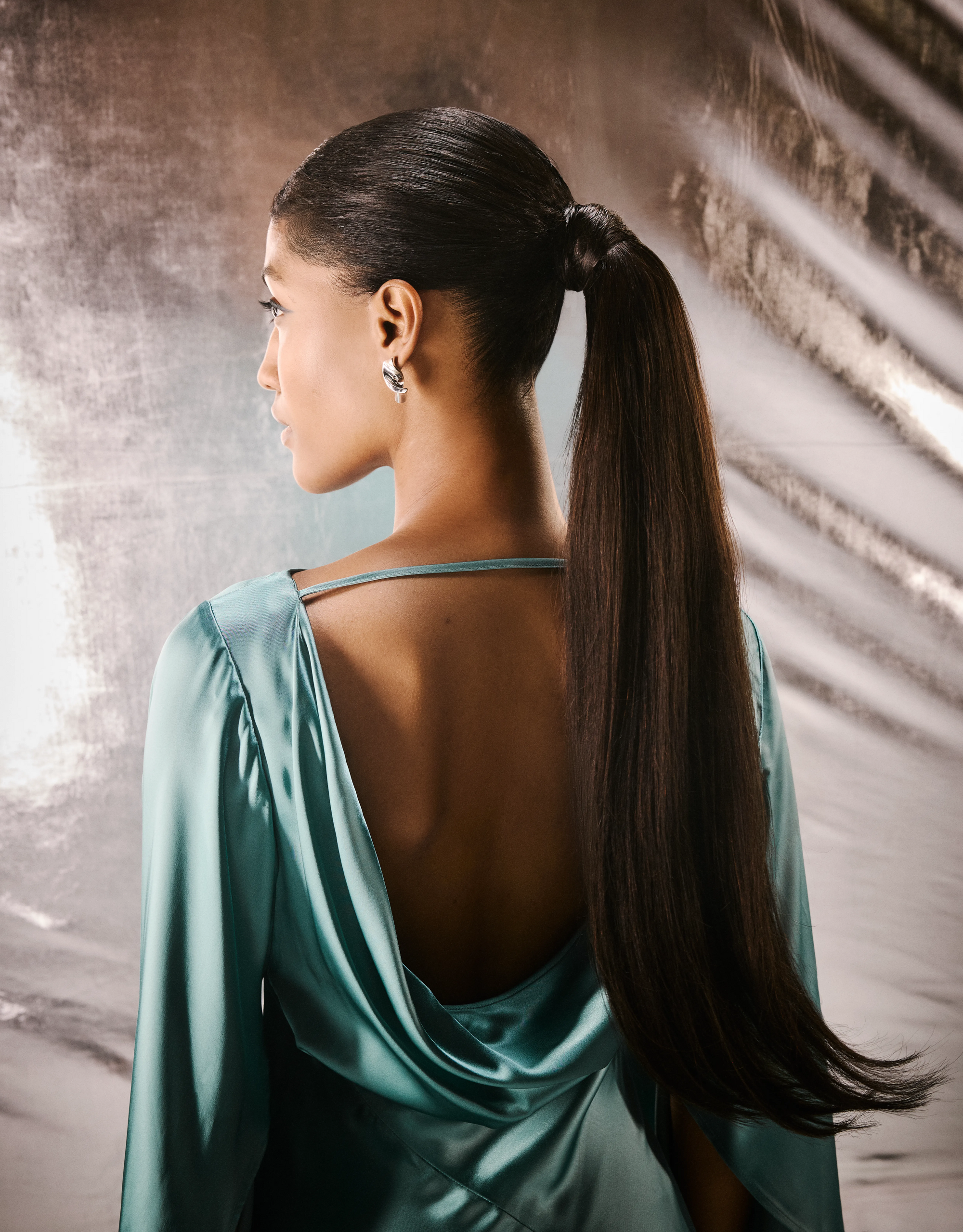 The Ultra-Glossy Dark Brown Ponytail The Ultra-Glossy Dark Brown Ponytail — Winter Ponytail Hairstyles