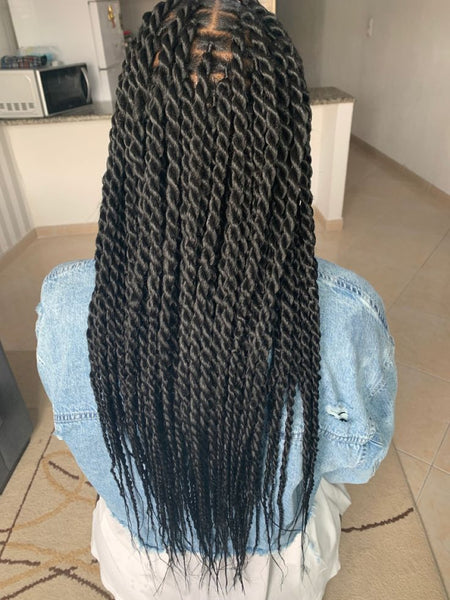 Long Uniform Black Twists Long Uniform Black Twists — Winter Twist Hairstyles
