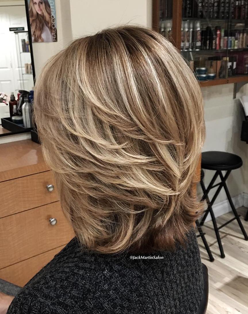 Tousled Shag Lob with Wispy Bangs — Winter Hairstyles for Women Over 50