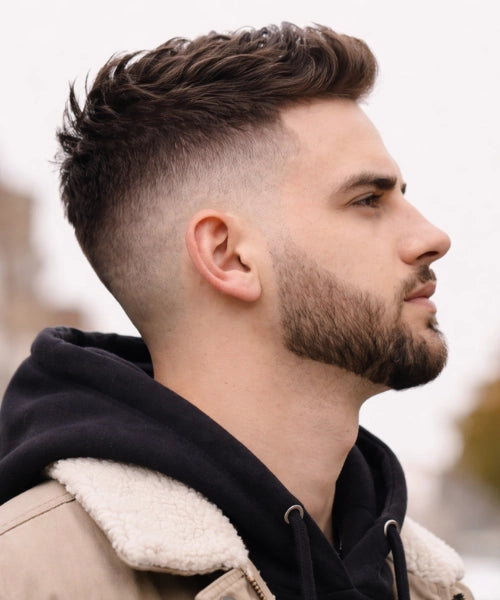 Crew Cut With Skin Fade — Winter Haircuts for Men