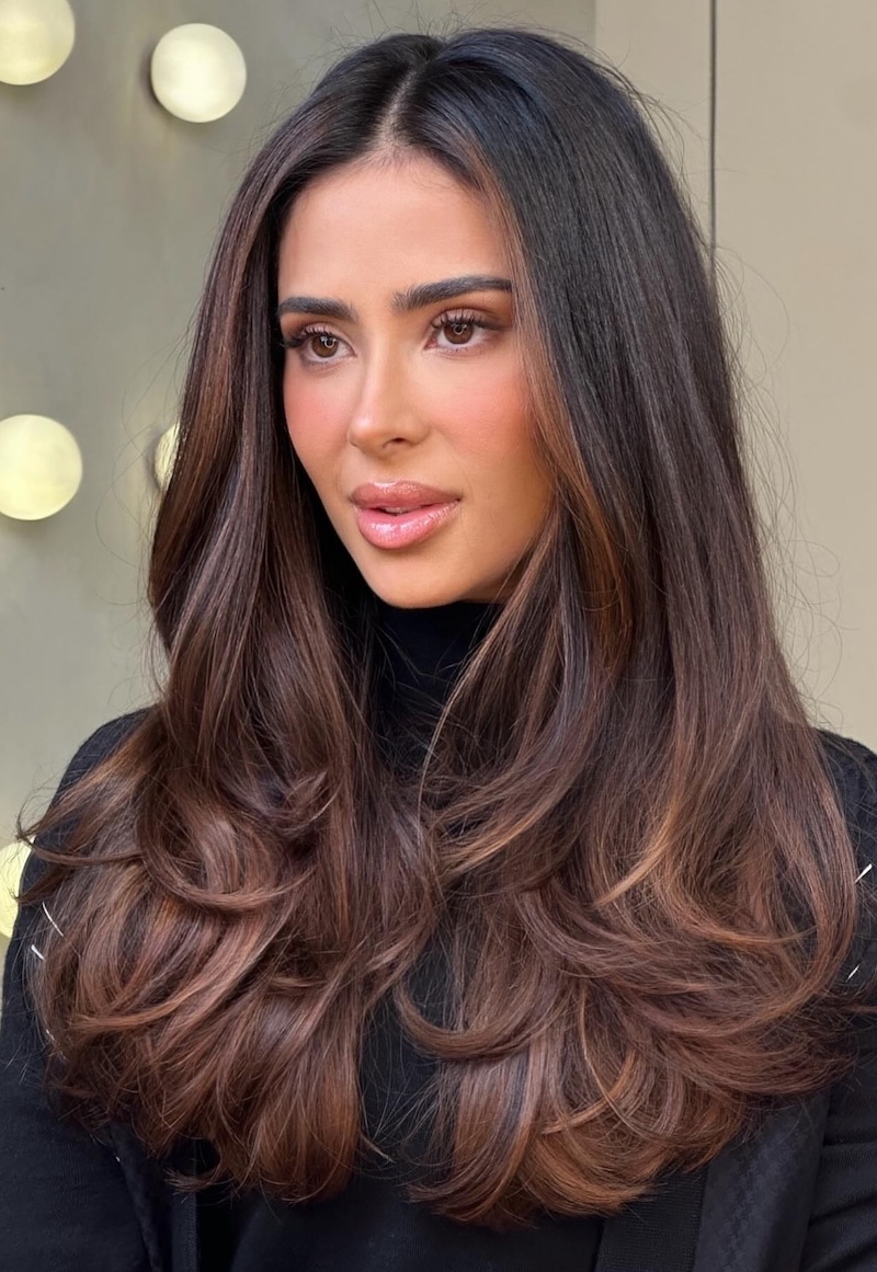 Warm Chocolate Espresso Blowout Warm Chocolate Espresso Blowout — Espresso Brown Hair