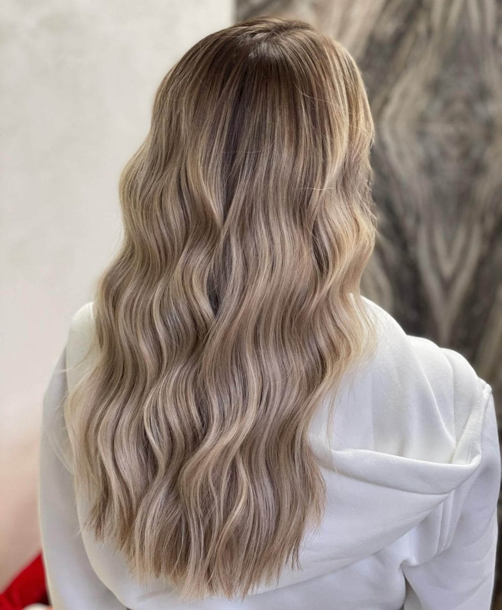 Wavy And Thick Mid-Back Ash Base Lighter Ash Balayage Wavy And Thick Mid-Back Ash Base Lighter Ash Balayage — Winter Balayage