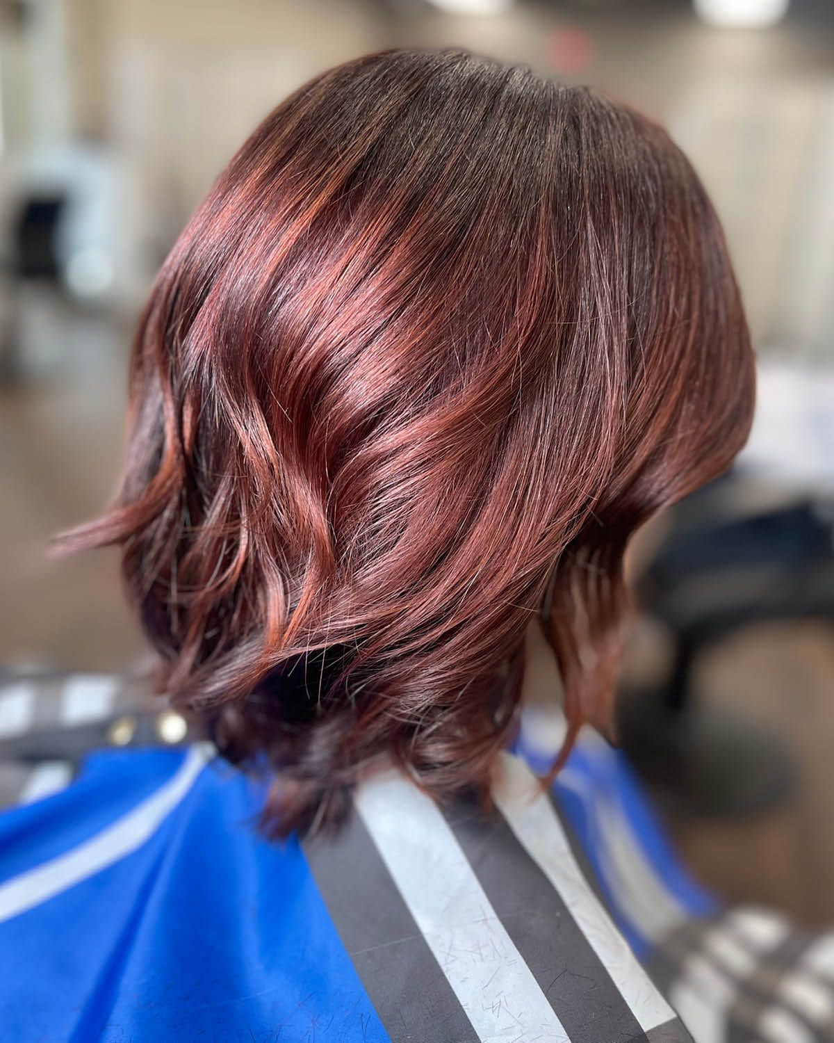 Deep Auburn Angled Bob Deep Auburn Angled Bob — Fall to Winter Hair Colors