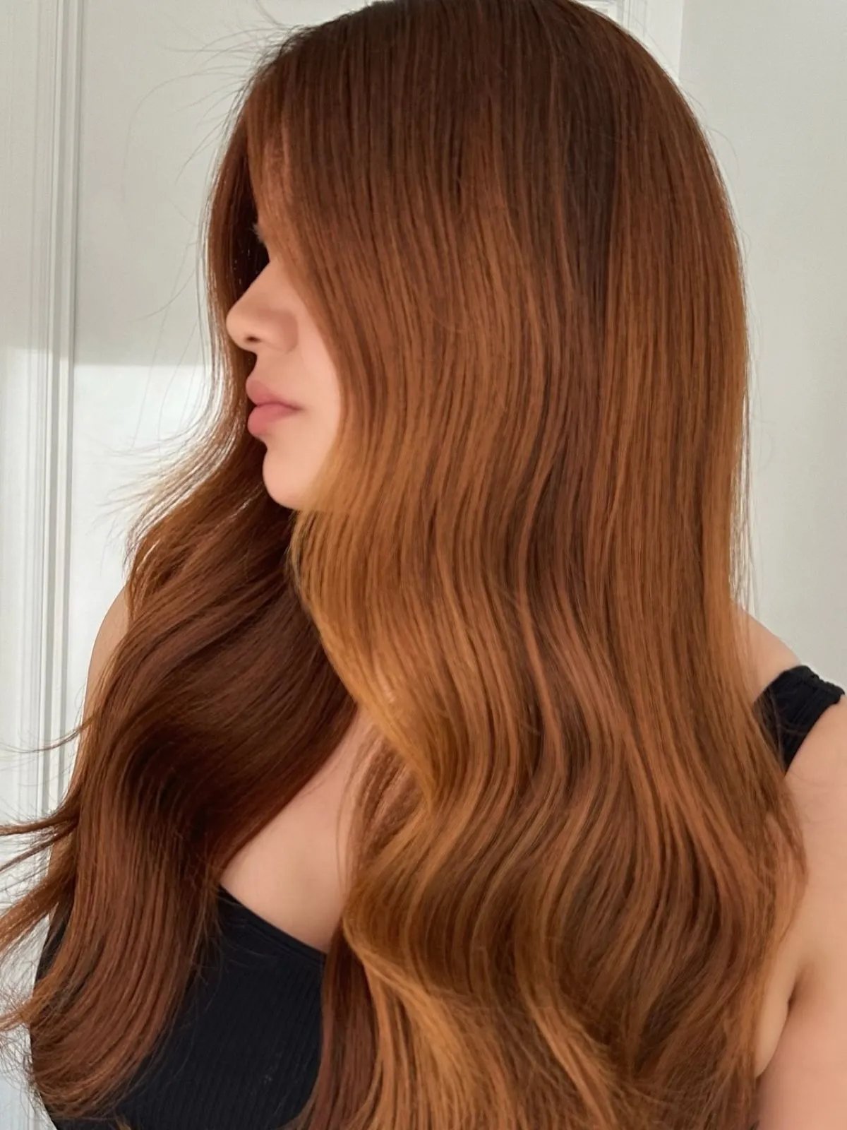 Vibrant Copper Red With Warm Undertones Vibrant Copper Red With Warm Undertones — Winter Hair Colors for Olive Skin