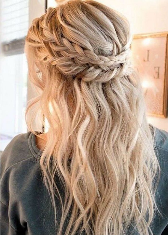 Half Up Half Down With Braids — Winter Date Night Hairstyles