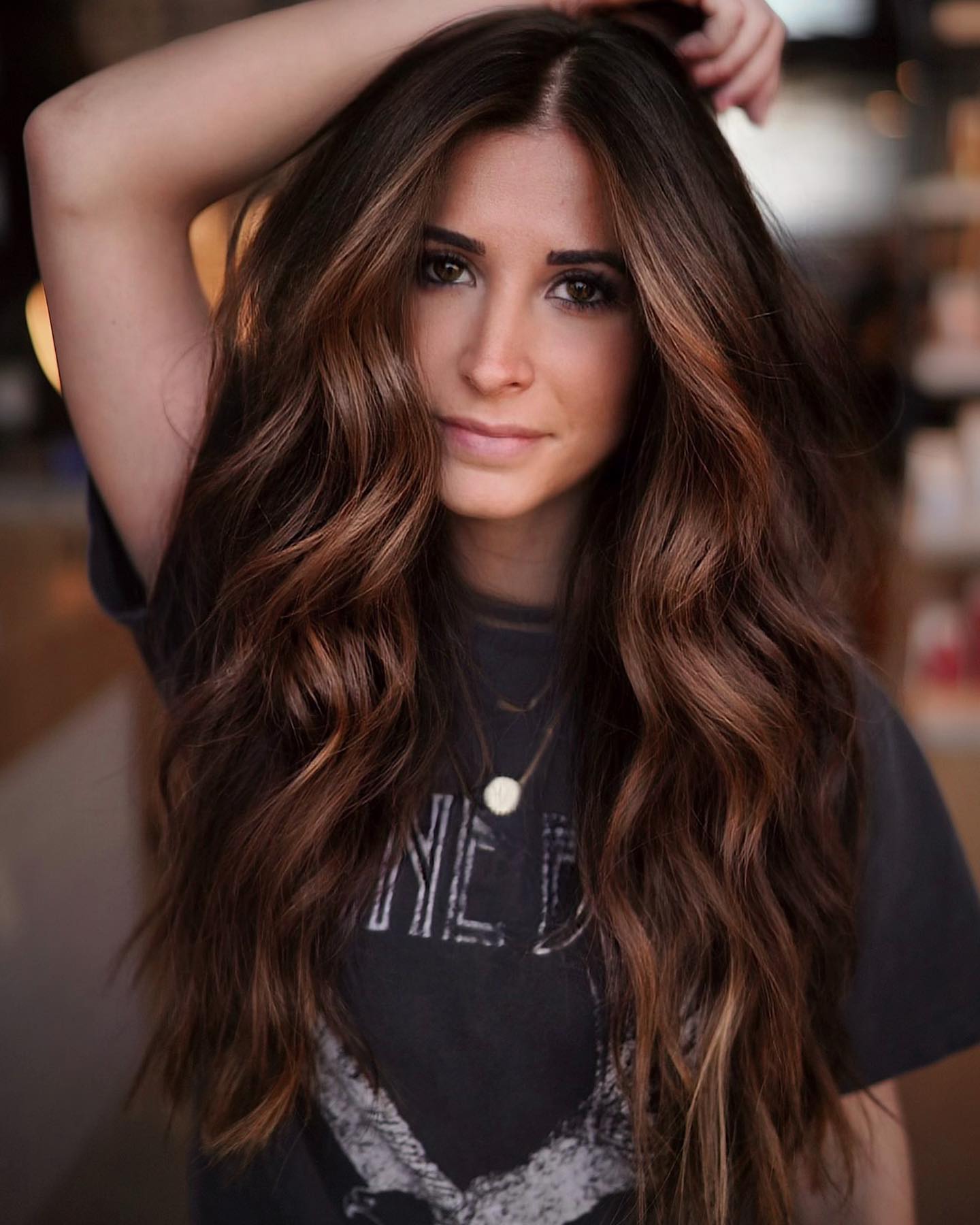 Inviting Chestnut With Reddish Highlights — Chestnut Brown Hair