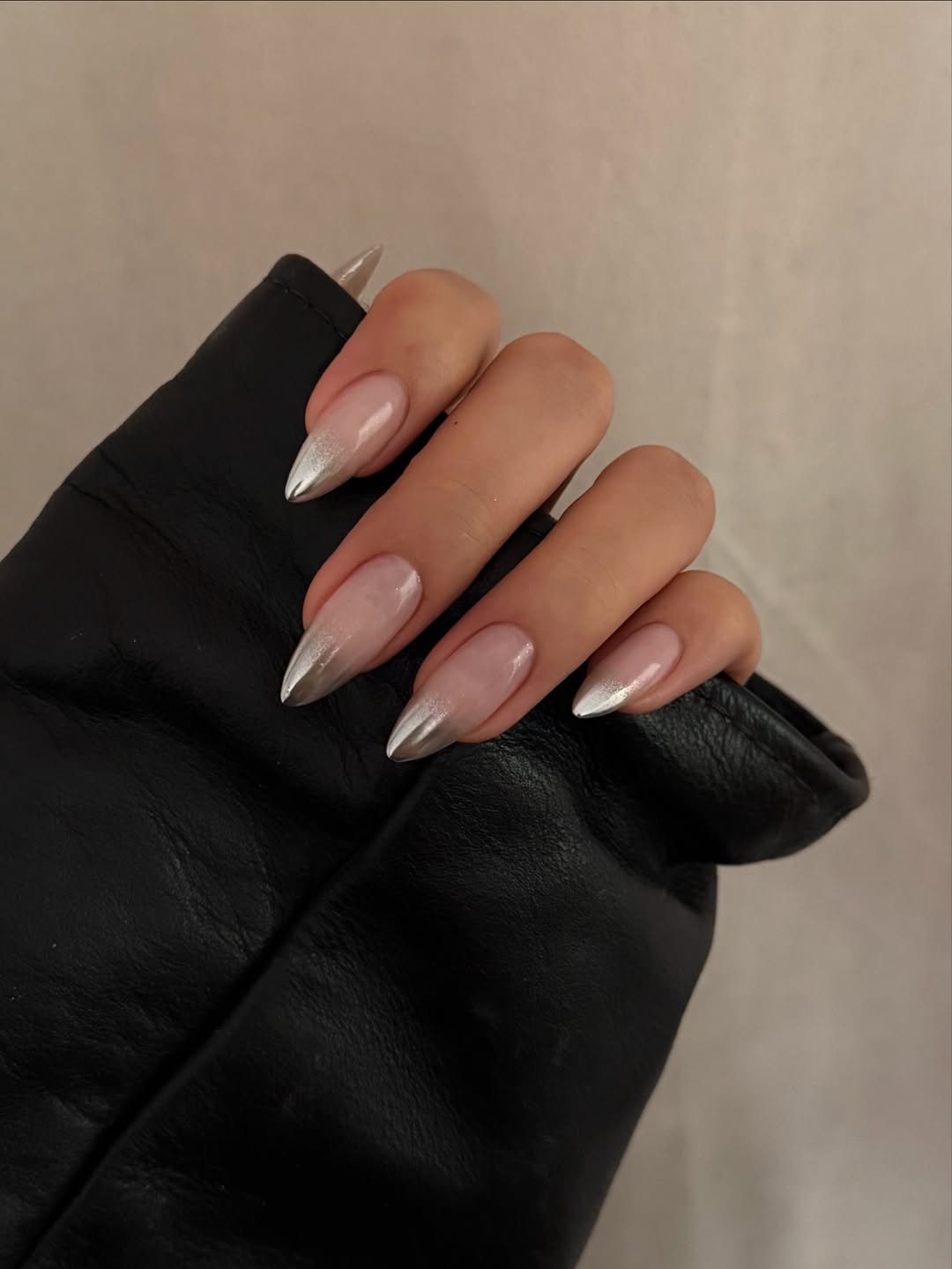 Glossy Metallic Visual Idea Glossy Metallic Visual Idea — Winter Formal Nails
