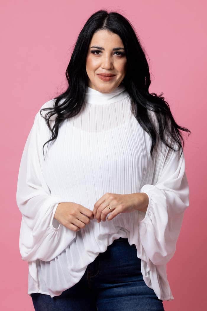 Long Wavy Dark Brown Air-Dried — It Is Styled In An Air-Dried Manner — Winter Hairstyles for Plus Size Women