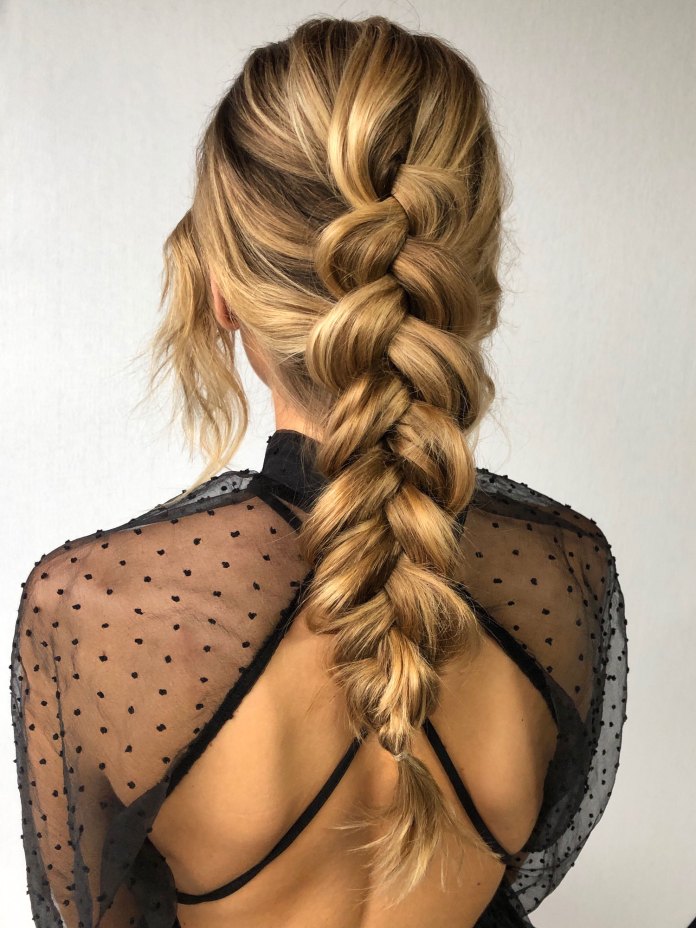 Chunky Braid Dark Blonde — Winter Hairstyles for Long Hair