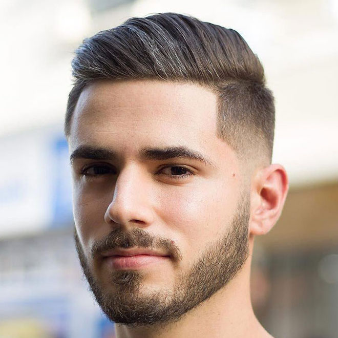High Fade With Snow-Covered Top — Winter Hairstyles for Men