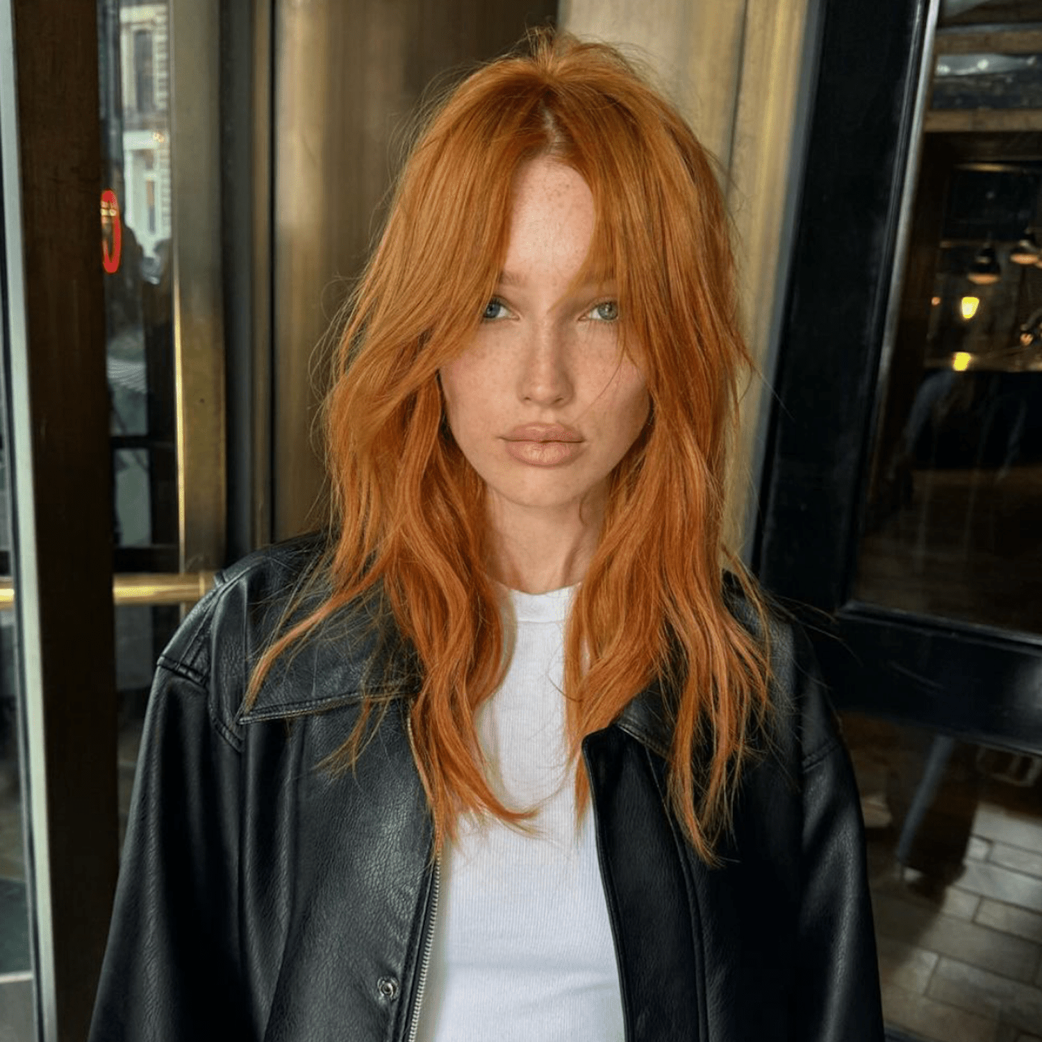 Copper Red Shag With Wispy Bangs — Winter Layered Haircuts