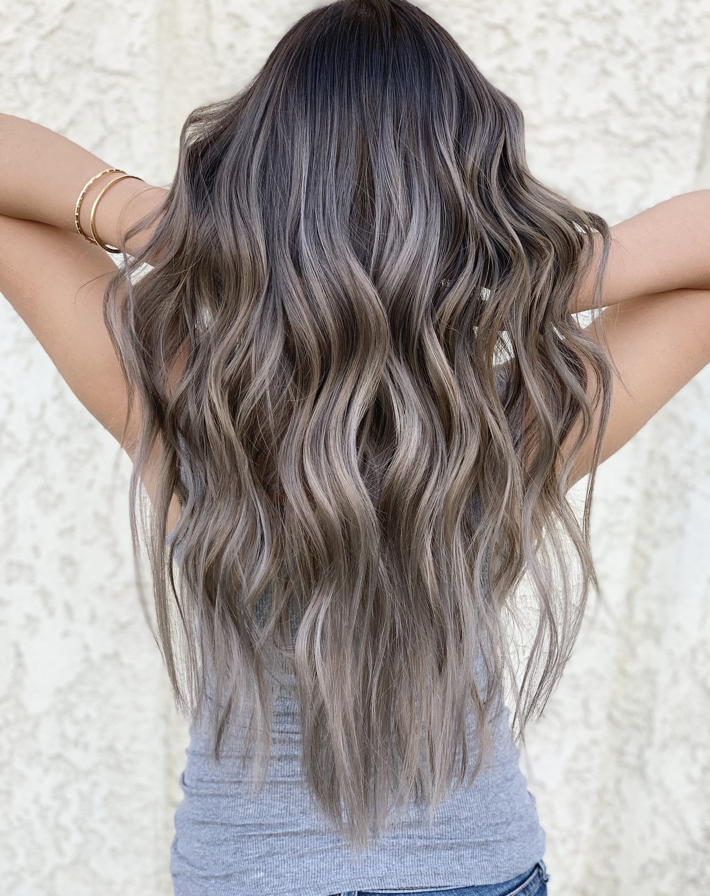 Layers Mushroom Brown With Prominent Ash Blonde Layers Mushroom Brown With Prominent Ash Blonde — Mushroom Brown Hair