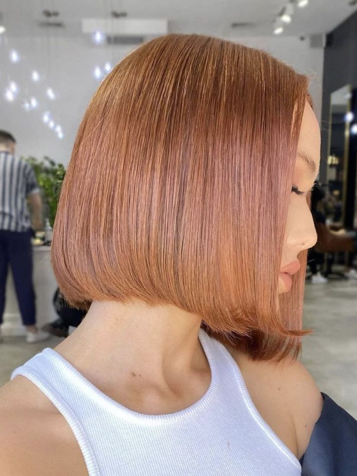 Bright Copper With Blonde Balayage Bright Copper With Blonde Balayage — Winter Copper Hair Color