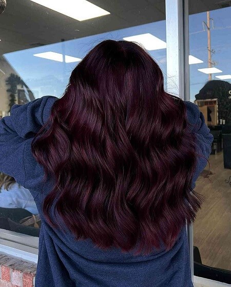 Deep Burgundy With Cool Undertones Deep Burgundy With Cool Undertones — Burgundy Hair Color
