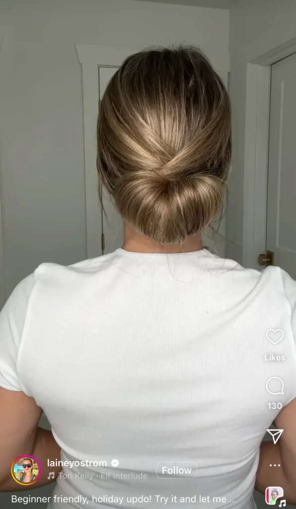Ash Blonde Textured Low Bun Ash Blonde Textured Low Bun — Winter Bun Hairstyles