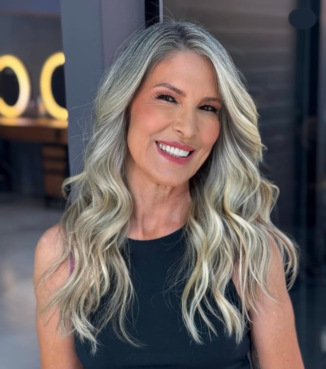 Long Layers Visual Idea — Winter Haircuts for Women Over 40
