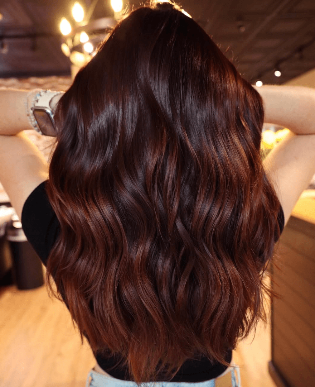 Multi-Dimensional Dark Auburn Hue Multi-Dimensional Dark Auburn Hue — Dark Winter Hair Colors