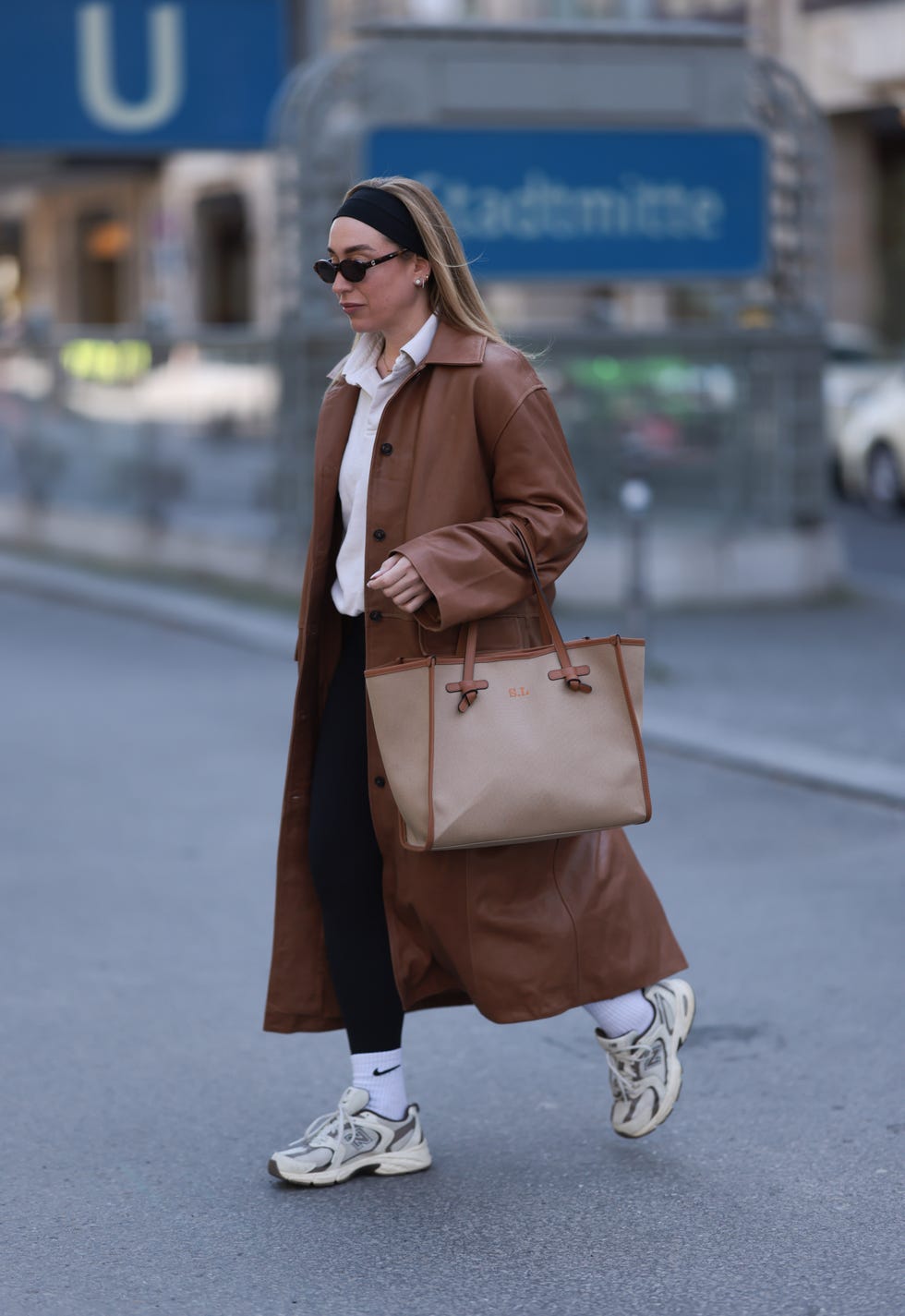 Leather Trench Coat for Stylish Travel — Cabin Trip Outfits