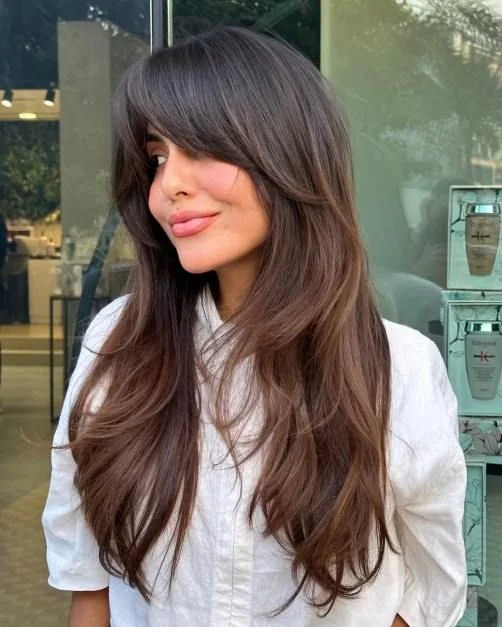 Long Layers With Soft Waves Long Layers With Soft Waves — Winter Haircuts for Thin Hair