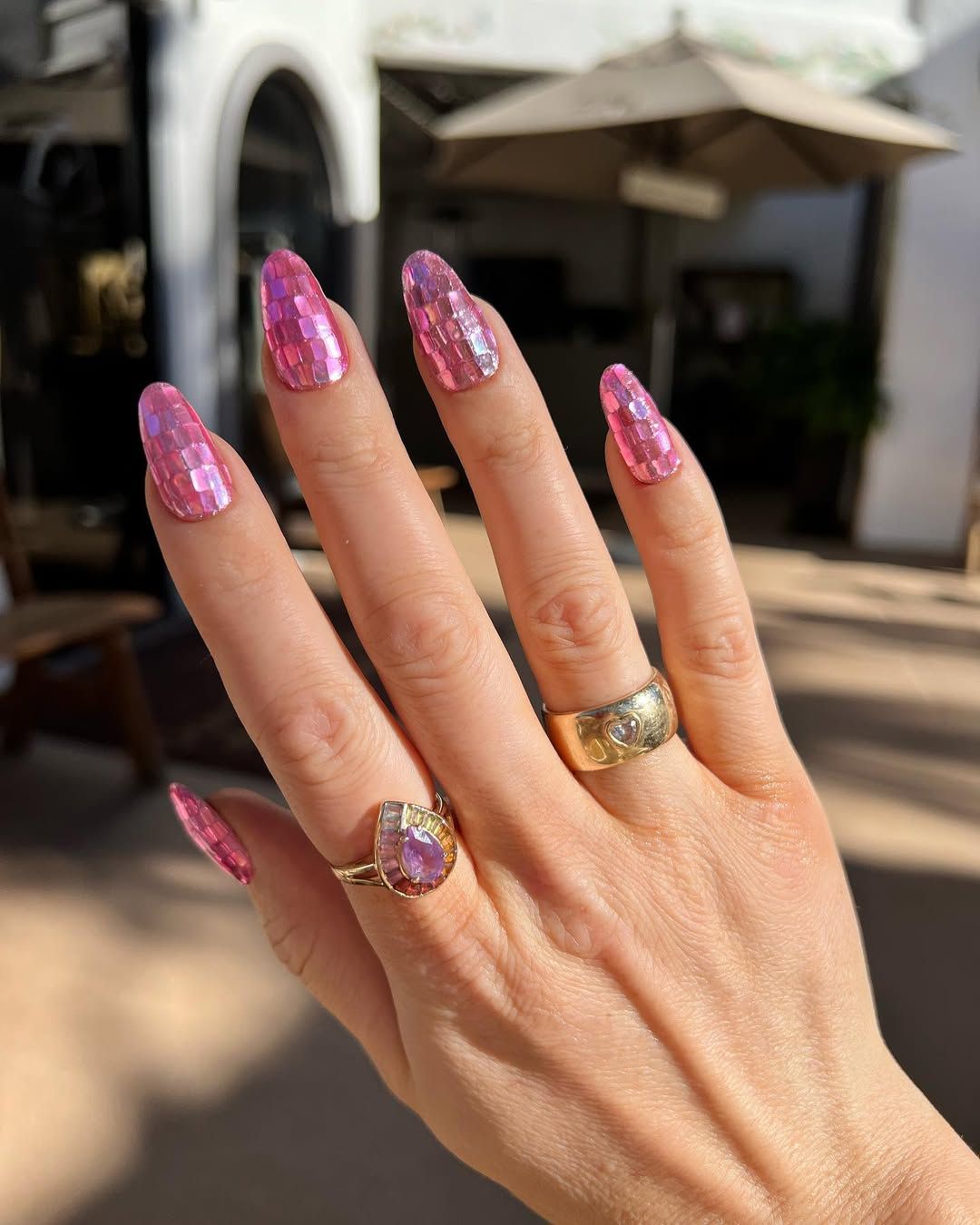 Dark Wine Red High-Gloss Almond Nails Dark Wine Red High-Gloss Almond Nails — Winter Nail Colors for Women Over 50