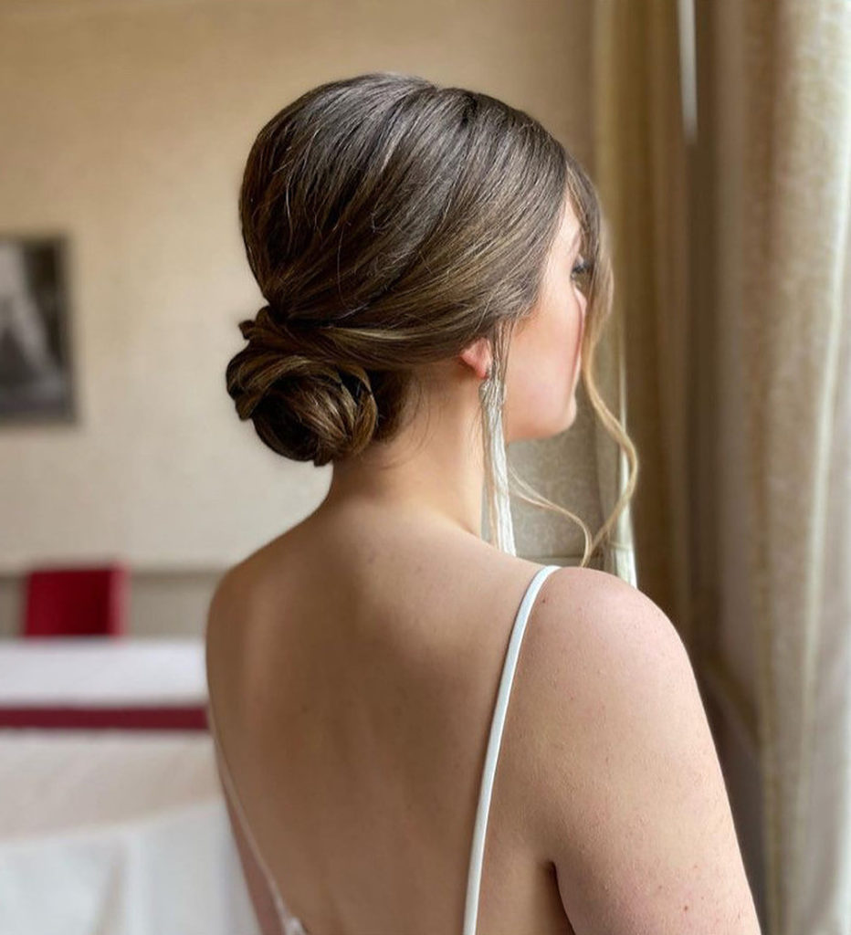 Low Bun Visual Idea Low Bun Visual Idea — Winter Wedding Hairstyles