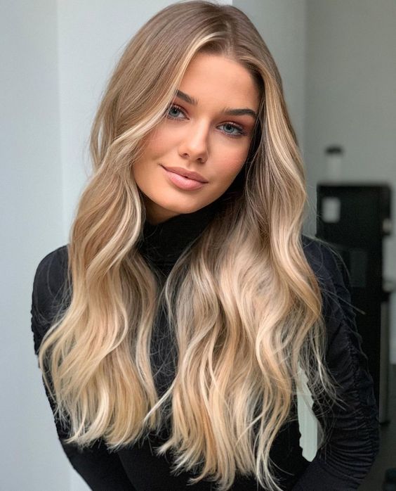 Dark Blonde With Honey Caramel Highlights Dark Blonde With Honey Caramel Highlights — Winter Hair Colors for Pale Skin