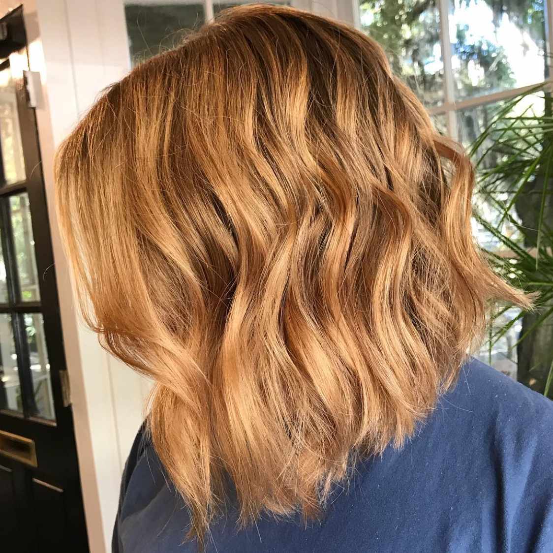 Copper Red Bob with Soft Waves — Winter Hair Colors for Short Hair