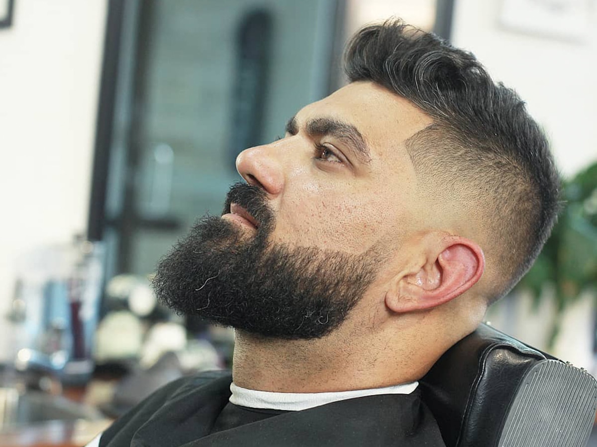 Textured Top With Sharp Fade — Winter Haircuts for Men